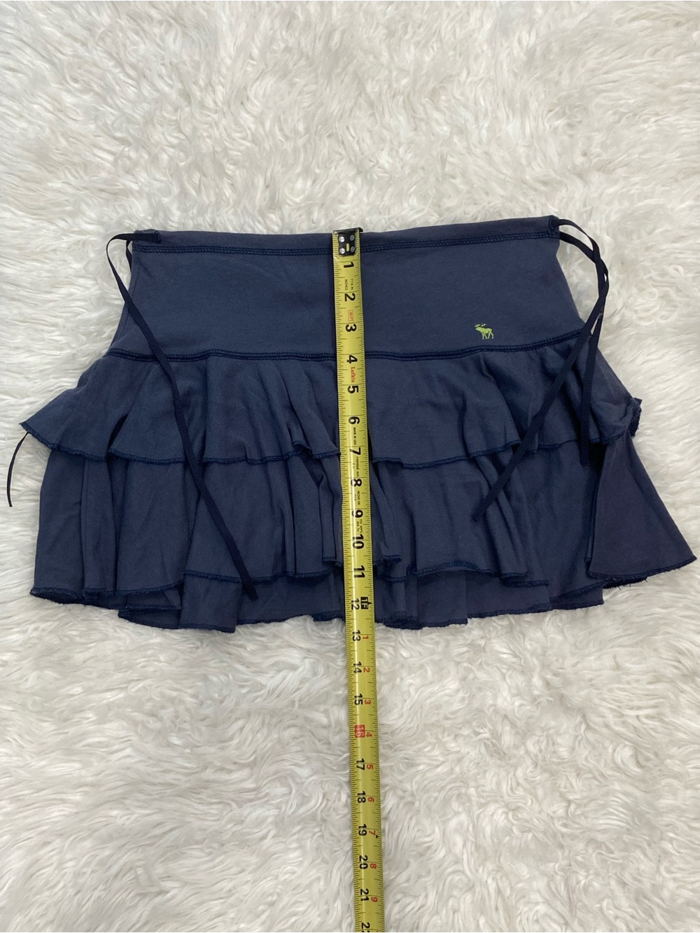Abercrombie & Fitch Navy Tiered Ruffle Mini Skirt - Picture 6 of 6